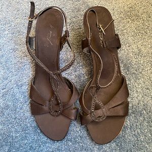 Black Strappy Rhinestone Heel